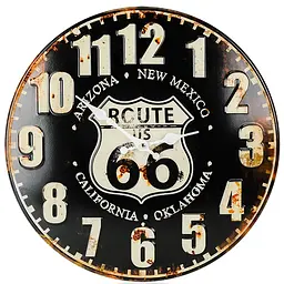 Годинник настінний Technoline WT5010 Route 66 (WT5010), Чорний