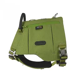 Шлейка для собак Truelove TLB2251 світловідбивна, з водонепроникної тканини Cordura, регульована Оливковий, M - мініатюра 2