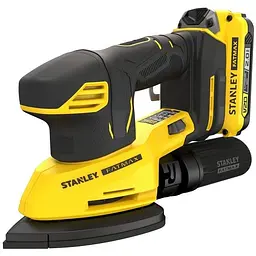 Шліфмашина вібраційна акумуляторна безщіткова FATMAX V20 пилозахист. 12000 об/хв. 1 акум. 2А +сумка (SFMCW221D1S-QW) - мініатюра 2