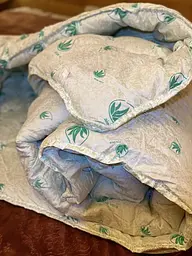 Ковдра євро стьобана зимова з волокна Aloe Vera Leri Max 21527 200х215 см біла - мініатюра 4