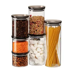 Ємність для сипучих продуктів ARDESTO Fresh скло, пластик 1150 мл (AR1311SF) - мініатюра 7