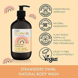 Дитячий гель для душу Baylis & Harding Goodness Kids Strawberry Swirl 500 мл - мініатюра 2