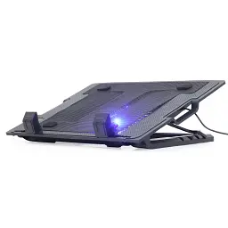 Підставка до ноутбука Gembird до 17", 1x150 mm fan, Black (NBS-1F17T-01)