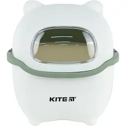 Настільний контейнер для сміття Kite біло-зелений (K24-009-7)
