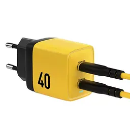 Блок зарядний адаптер живлення 3 порти Home Charger 40 W GaN 2 PD Veron TC-35 - мініатюра 2