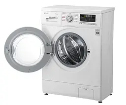 Пральна машина LG з фронтальним завантаженням F1096SDS3, 4кг, 1000, A++, Пар, глибина 36см, Дисплей, Інвертор, Білий (F1096SDS3) - мініатюра 5