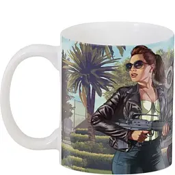 Кухоль GeekLand GTA ГТА дівчина GT.02.31 330 мл білий - мініатюра 3