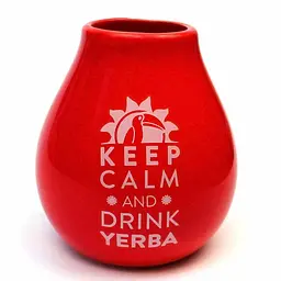 Калебас керамічний Keep Calm, 350 мл - Кавовий - мініатюра 6