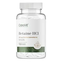 Натуральна добавка OstroVit Vege Betaine HCl, 90 вегакапсул