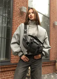 Велика жіноча поясна сумка бананка Sambag 38х21 см sum0027223 - мініатюра 4