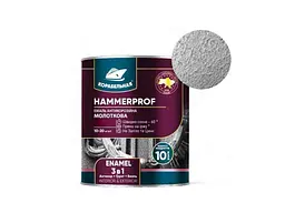 Емаль антикорозійна КОРАБЕЛЬНА сріблястий 2.0кг молоткова HAMMERPROF ENAMEL 111