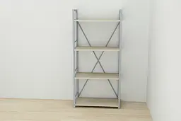 Етажерка 4/60 Ferrum-decor Серії Коннект 120x60x28 сірий ДСП Дуб Сонома 16мм (FRD-104251) - мініатюра 5