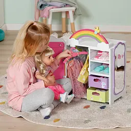 Ігровий набір BABY BORN - ГАРДЕРОБ З ВЕСЕЛКОЮ ТА КАЧЕЧКОЮ (світло, звук) BABY born 836040 - мініатюра 10
