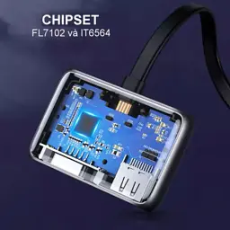 Перехідник USB2.0 to HDMI+VGA (HDMI 1.4b 3D/4K*2K30Hz+VGA 1080P60Hz CM303) black Ugreen (70549) - мініатюра 2