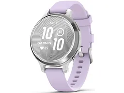 Смарт-годинник Garmin Lily 2 Active Silver with Purple Jasmine Silicone Band (010-02891-01)