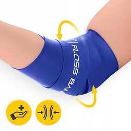Стрічка компресійна для флосингу 4FIZJO Floss Band 207 x 5 x 0.1 см Blue (P-5905973405218) - мініатюра 9