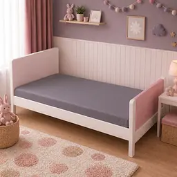 Дитяча постільна білизна MIRSON LITTLE KIDS фланель Ash grey/Pink 110х160см (2200012799543) - мініатюра 8