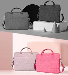 Сумка для ноутбука Wiwu Cosmo Slim Case for MacBook 13.3" / 14" Pink [6957815515905] [79314] - мініатюра 3