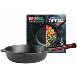 Cковорода Brizoll Optima-Bordo чавунна з ручкою 24х6 см (O2460-P2) - мініатюра 3