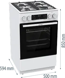 Плита комбінована Gorenje GKS5C73WF (FM514D-FPD4B) (7085842) - мініатюра 5