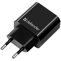 Зарядний пристрій 2xUSB 12W 2.1A UPC-21 +кабель microUSB, чорний Defender (83581) - мініатюра 6