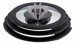 Tefal Кришка Ingenio 28 см скло силікон прозоро-чорний - мініатюра 2