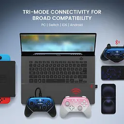 Бездротовий геймпад GameSir Super Nova (Hall Effect, BT, 2.4G, 1000 мАг) Док станція - мініатюра 4