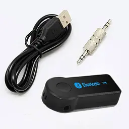 Бездротовий ресивер Bluetooth 3.0 AUX адаптер з роз'ємом jack 3.5 мм B функцією hands free UKC чорний - мініатюра 12
