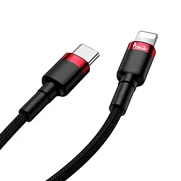 Кабель Avantis AC-48ci PD Cool Type-C – Lightning - чорно-червоний