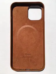 Чохол шкіряний протиударний Leather Case MagSafe MHKL3ZM/A (Original) для Apple iPhone 12 Pro Max (6.7") Saddle Brown - мініатюра 8