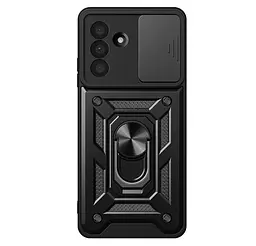 Чохол Primo Shockproof для Samsung Galaxy A36 5G (SM-A366) - протиударний, з підставкою і шторкою камери - Black