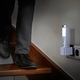 Ліхтарик з датчиком руху FISHTEC - Кут виявлення 60° - 15 світлодіодів - Перезаряджається - Бездротовий індукційний зарядний прист - мініатюра 5
