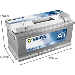 Акумулятор Varta Dynamic SLI 12В 88Аг 740А (EN) R+ (588403074) - мініатюра 2