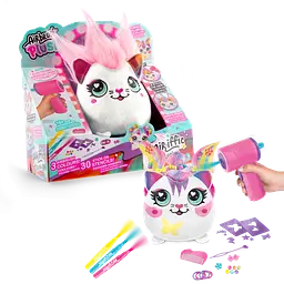 Набір DIY AIRBRUSH PLUSH - Hair'iffic "Зроби зачіску - Серденько" з іграшковим аерографом CanalToys Art.AIR040/2 - мініатюра 3