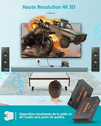 HDMI спліттер 1×4 4K 30Hz для 4 дисплеїв, Plug&Play - мініатюра 7