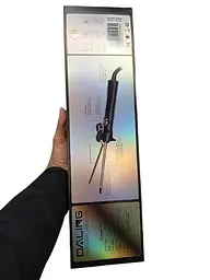 Плойка Daling DL-5258 з керамічним покриття LED-індикатор 120-210 °C Чорний/Помаранчевий - мініатюра 3