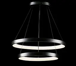Люстра стельова LED Splendid Ray L2681/600+400/2, чорний, регульована температура світла, сучасний стиль - мініатюра 4