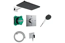 Душова система з термостатом Hansgrohe Raindance Alive Q 210x340 1jet chrome 24620000