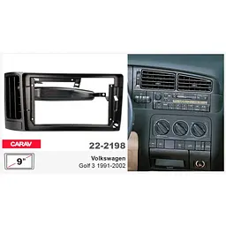 Перехідна рамка Volkswagen Golf Carav 22-2198 - мініатюра 7