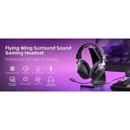 Навушники MageGee Wing (6971969724549) Black/Purple - мініатюра 2
