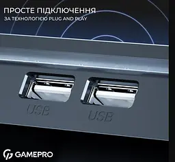 Охолоджувальна підставка для ноутбука до 17,3 дюймів GamePro GPCP-1040 RGB 2xUSB 8xfans - мініатюра 14
