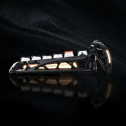 Клавіатура GravaStar Mercury K1 Pro 80keys Kailh Speedy Mint BT/WL/USB RGB CyberFlare (GSK1PRO_BO_BLK) - мініатюра 7
