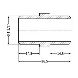 Ніпель SD Plus 1 1/2" ЗР SD4074040 - мініатюра 2