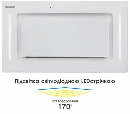 Витяжка Eleyus GEMINI 800 LED 52 WH (6642037) - мініатюра 4