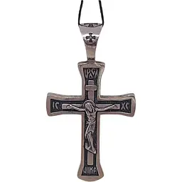 Золотий хрестик Харківська ювелірна фабрика. Розп'яття Христа. 11513-Ч БЕЛ
