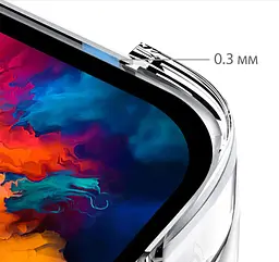 Силіконовий чохол бампер Primolux Silicone для планшета Lenovo Tab P11 Pro 2nd Gen 11.2" (TB-132 / TB-138) Clear - мініатюра 3