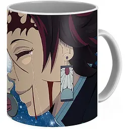 Кухоль GeekLand Demon Slayer Kimetsu no Yaiba Клинок, що розсікає демонів Незуко та Танджиро KY.02.16 330 мл білий - мініатюра 2