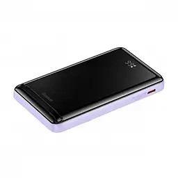 Портативна батарея Baseus Magnetic Bracket Wireless Fast Charge Power Bank 10000 mAh 20W PPCX000005 Purple - мініатюра 4