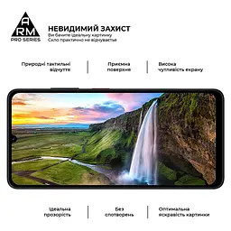 Захисне скло на ZTE Blade A36 4G з олеофобним покриттям, Pro, повне проклеювання, антистатичний і пиловідштовхуючий шар, 9H, самоклеючеся, 2.5D, на весь екран, антистатичний клей, ArmorStandart (ARM88874) - мініатюра 4