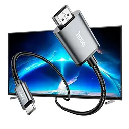 Кабель конвертер Type-C to HDMI - Hoco UA27 HD on-screen cable - миниатюра 7